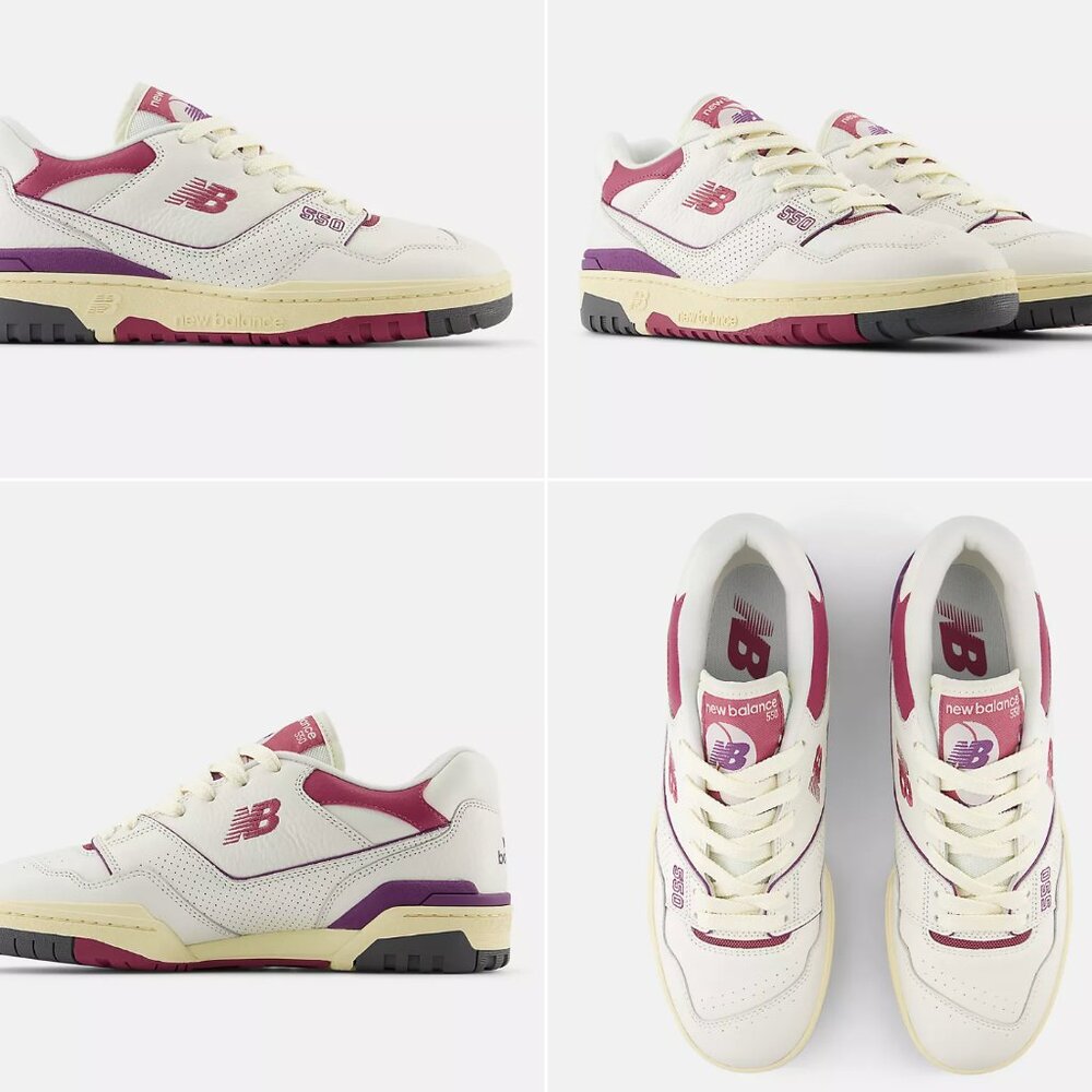 New Balance 550 UNISEX low top sneakers pink purple M 7.5 / W 9 US